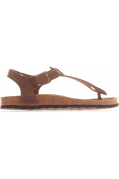 Dámské Boty Kožené Hnědé Mandel Sandals Vel. 40