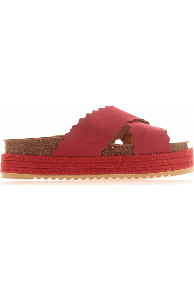 Mandel Sandals Dámské Pantofle Kožené Fialové Vel. 39
