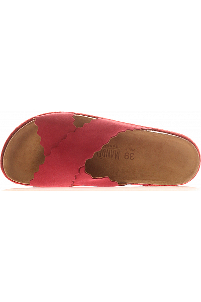 Mandel Sandals Dámské Pantofle Kožené Fialové Vel. 39