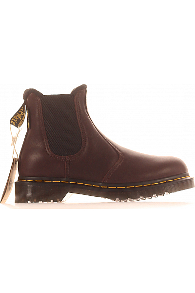 Dámské Boty Kožené Hnědé Dr.Martens Outlet Vel. 37