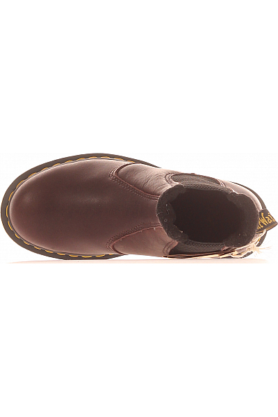 Dámské Boty Kožené Hnědé Dr.Martens Outlet Vel. 37