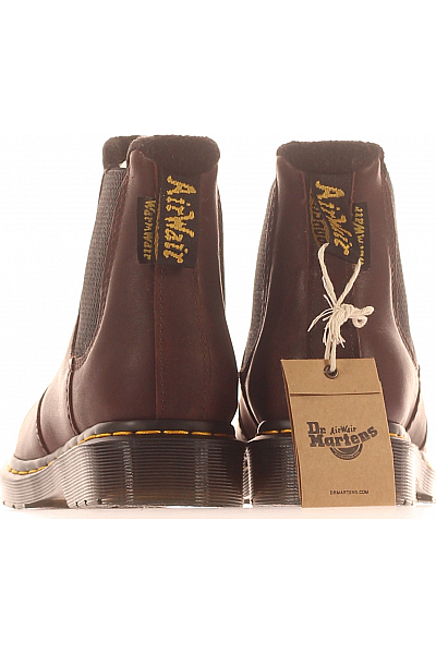 Dámské Boty Kožené Hnědé Dr.Martens Outlet Vel. 37