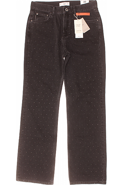 Boyfriend Dámské Džíny Černé MANGO Outlet Vel.  40