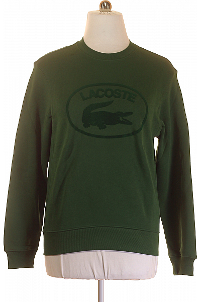 LACOSTE Pánská Mikina Bez Zapínání Zelená Outlet