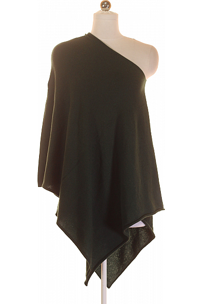 Just Cashmere Dámské Pončo Kašmírové Zelené Vel. S