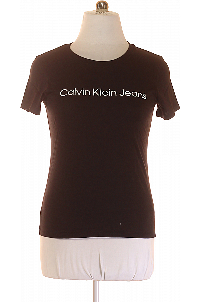 Dámské Tričko Černé Calvin Klein Vel.  XL