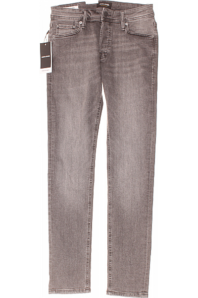 JACK & JONES Pánské Rovné Džíny Černé Vel. 28