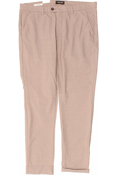 Pánské Kalhoty Hnědé JACK & JONES Outlet Vel. 34/32