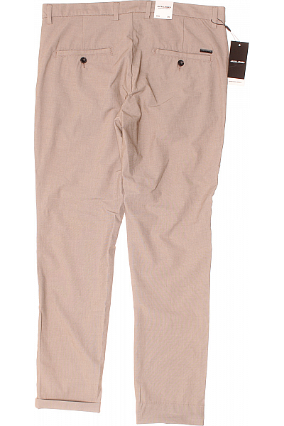 Pánské Kalhoty Hnědé JACK & JONES Outlet Vel. 34/32