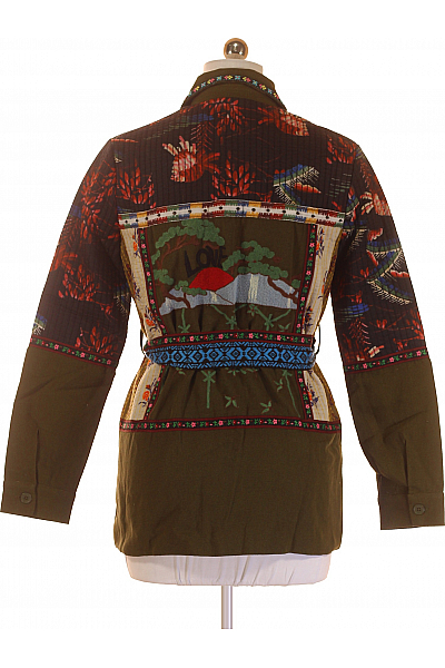 Krátký Dámský Kabát Barevný DESIGUAL Outlet Vel. M