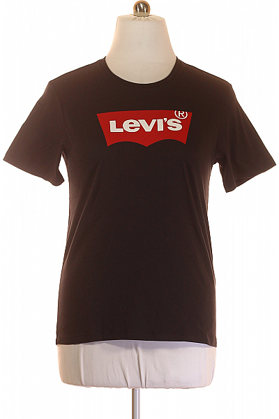 LEVIS Pánské Tričko S Potiskem Černé Outlet Vel. L