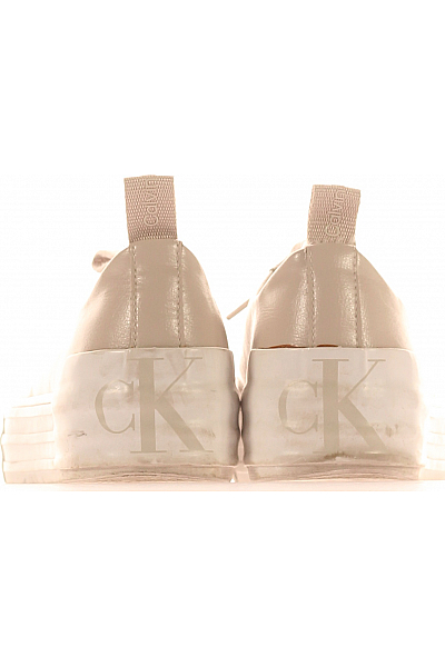Calvin Klein Dámské Boty Kožené Béžové Vel.  38