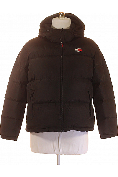 TOMMY HILFIGER Pánská Bunda Černá Second Hand Vel. XL