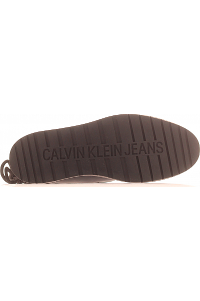 Calvin Klein Dámské Sněhule Kožené Černé Vel.  40