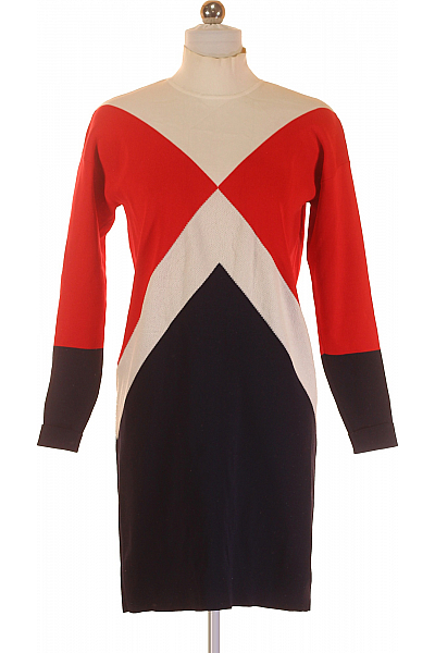  Šaty Pletené Barevné TOMMY HILFIGER Second Hand Vel.  XS