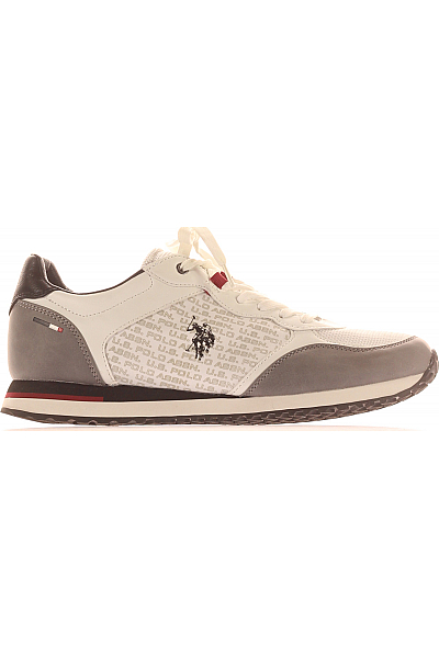 U.S.POLO ASSN. Pánské Boty Bílé Second Hand Vel.  44