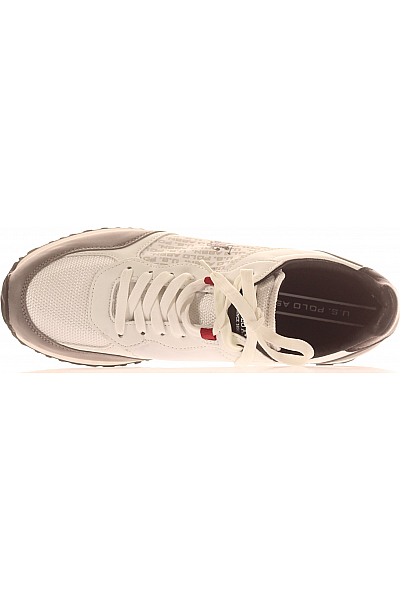 U.S.POLO ASSN. Pánské Boty Bílé Second hand Vel.  44