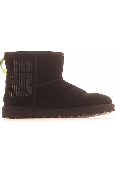 UGG Dámské Válenky Kožené Černé Second hand Vel.  38