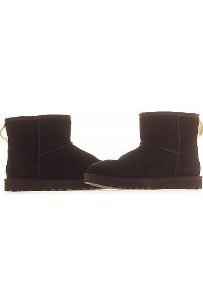 UGG Dámské Válenky Kožené Černé Second hand Vel.  38