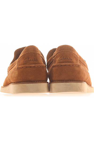 Pánské Boty Kožené Hnědé Clarks Vel. 46