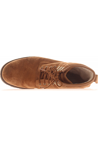 Pánské Kotníkové Boty Kožené Hnědé UGG Second hand Vel.  43