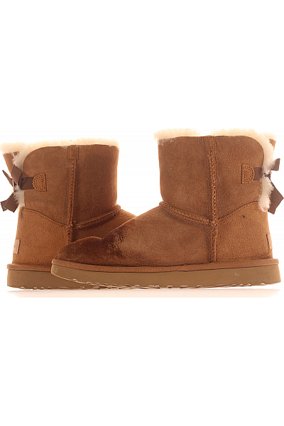 UGG Dámské Sněhule Kožené Hnědé Vel.  40