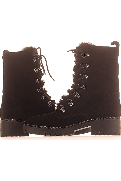 Guess Dámské Boty Kožené Černé Vel. 39
