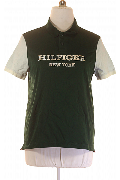 Pánské Tričko Zelené TOMMY HILFIGER Vel. XXL
