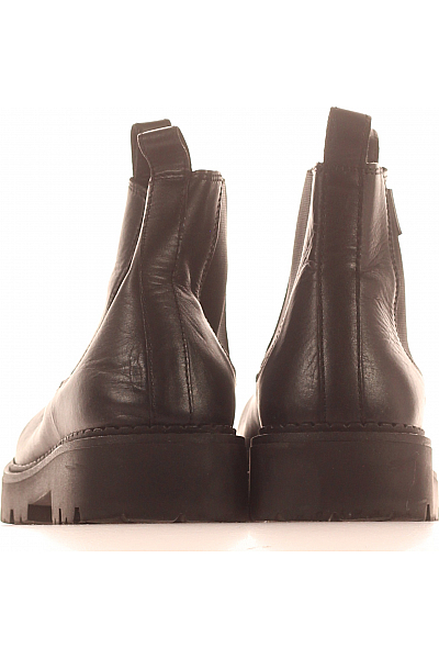 Pánské Boty Kožené Černé TOMMY HILFIGER Vel. 45