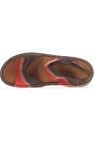 Comfortfusse Dámské Sandály Kožené Modré Outlet Vel. 37