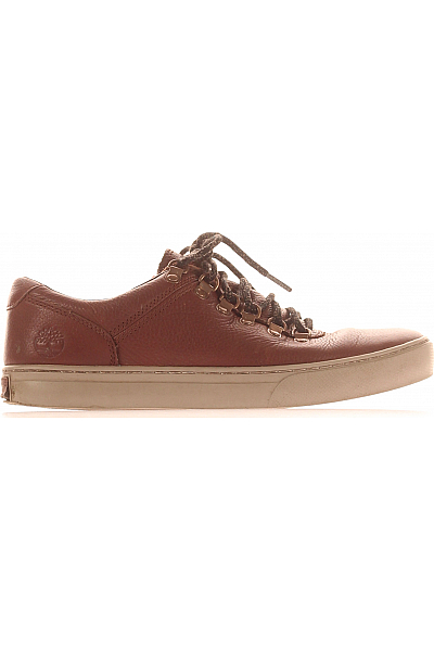Pánské Tenisky Kožené Hnědé Timberland Vel.  42