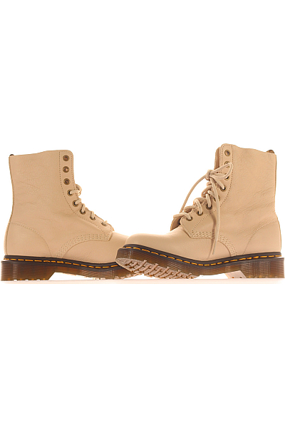 Dr.Martens Dámské Boty Kožené Béžové Outlet Vel. 40