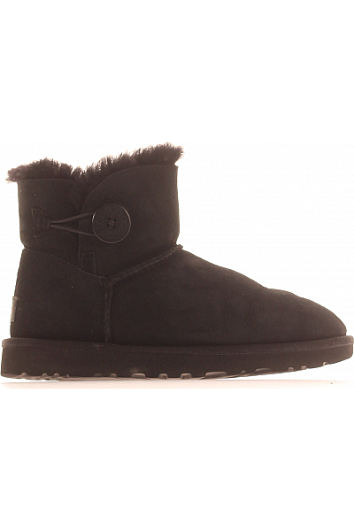 UGG Dámské Válenky Kožené Černé Vel.  38