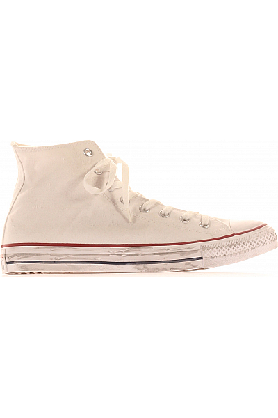 Pánské Kotníkové Boty Bílé CONVERSE Second Hand Vel.  45