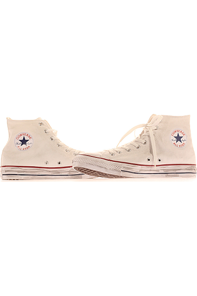 Pánské Kotníkové Boty Bílé CONVERSE Second hand Vel.  45