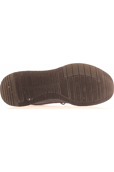 Calvin Klein Pánské Tenisky Kožené Černé Second hand Vel.  45