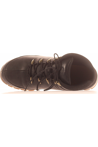 Timberland Pánské Boty Kožené Černé Second hand Vel.  45