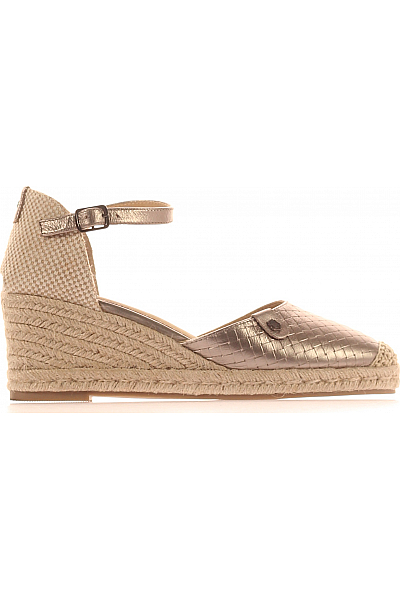 Dámské Espadrilky Stříbrné CARMELA Vel. 40