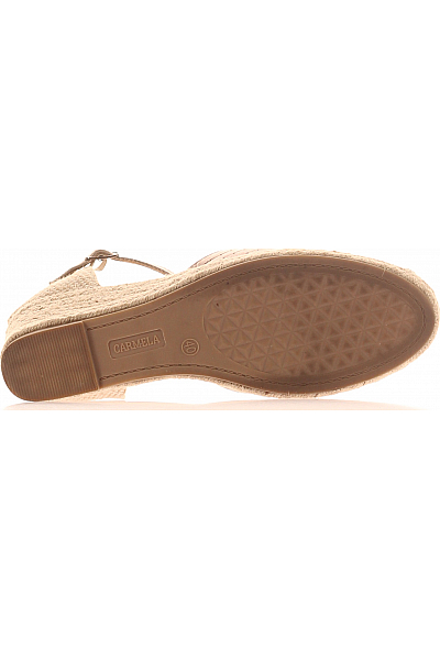 Dámské Espadrilky Stříbrné CARMELA Vel. 40