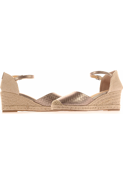 Dámské Espadrilky Stříbrné CARMELA Vel. 40