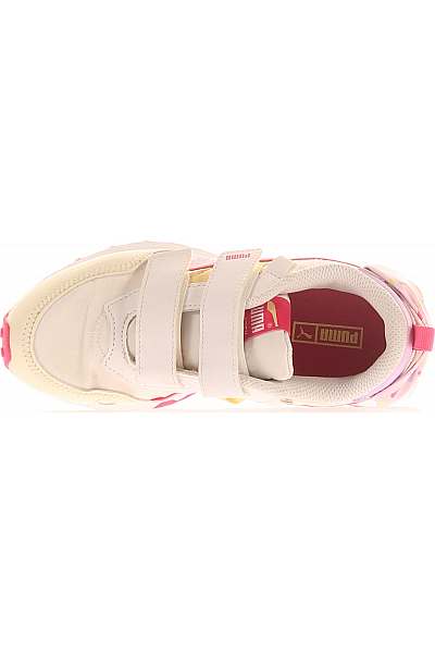 Puma Dětské Dívky Boty Bílé Second hand Vel. 34