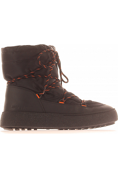 Pánské Boty Černé Moon Boot Second Hand Vel.  45