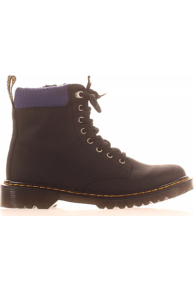 Dr.Martens Dětské Boty Kožené Černé Second Hand Vel. 34