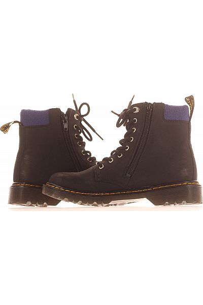 Dr.Martens Dětské Boty Kožené Černé Second hand Vel. 34