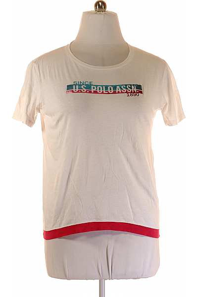 U.S.POLO ASSN. Dámské Tričko Bílé Vel. L