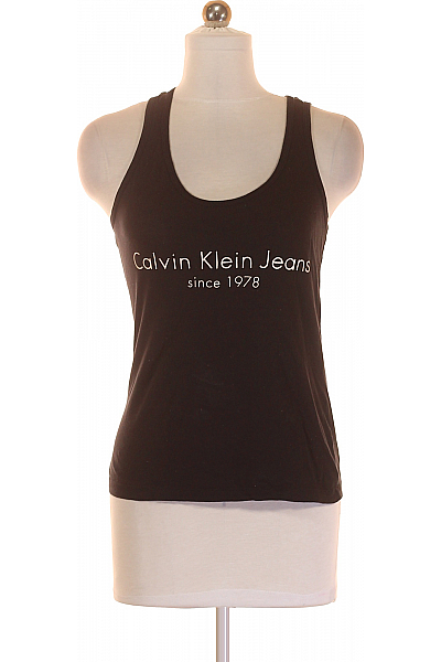 Calvin Klein Dámské Tílko Černé Second Hand Vel. XS