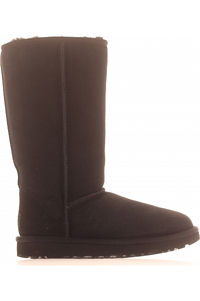 UGG Dámské Válenky Kožené Černé Vel.  37