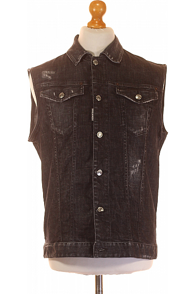 Společenská Pánská Vesta Černá Dsquared2 Vel. 52