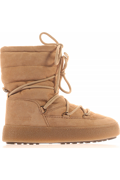 Moon Boot Dámské Boty Kožené Béžové Vel. 38
