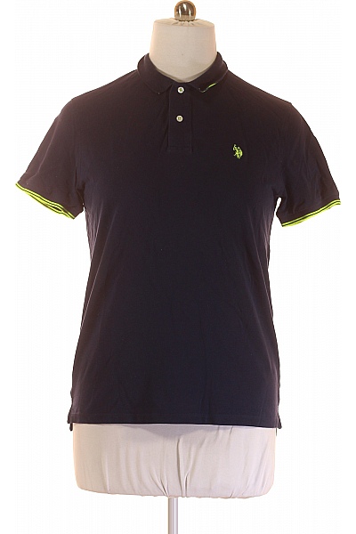 Pánské Tričko Modré U.S.POLO ASSN. Second Hand Vel. XL